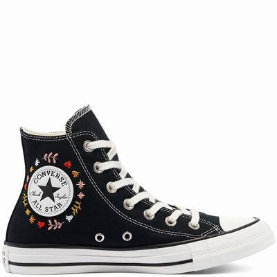 Converse It's Okay To Wander Chuck Taylor All Star - Naisten Matalavartiset Tennarit - Mustat/Valkoi